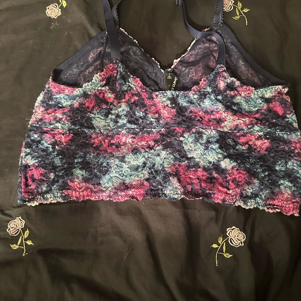 Size 2 torrid bralette. Lace with under layer of fabric.